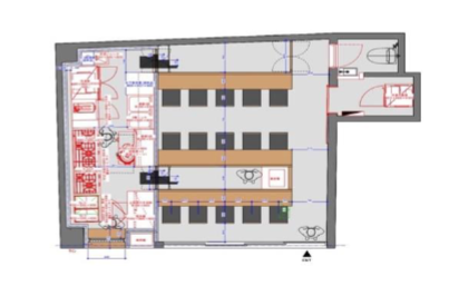 神田駅徒歩2分　神田駅西口商店街沿い1階路面の蕎麦屋居抜き店舗！